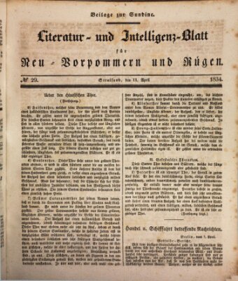 Sundine Freitag 11. April 1834
