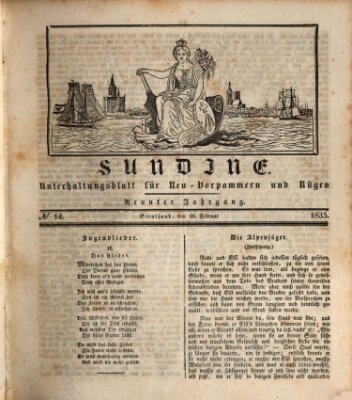 Sundine Montag 16. Februar 1835