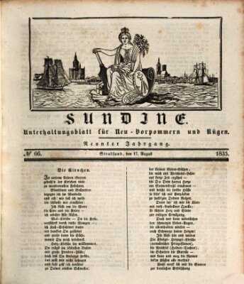 Sundine Montag 17. August 1835