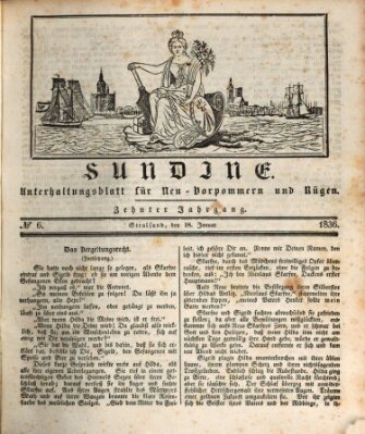 Sundine Montag 18. Januar 1836