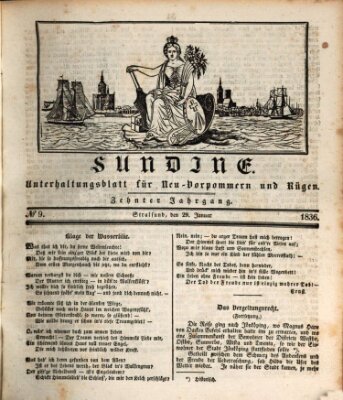 Sundine Freitag 29. Januar 1836