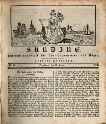 Sundine Montag 15. Februar 1836