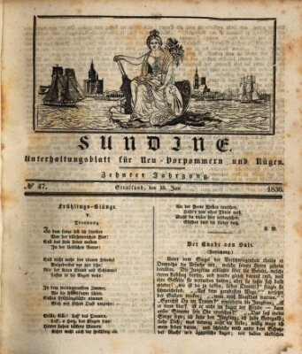 Sundine Freitag 10. Juni 1836