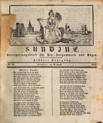 Sundine Montag 29. August 1836