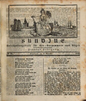 Sundine Montag 19. September 1836