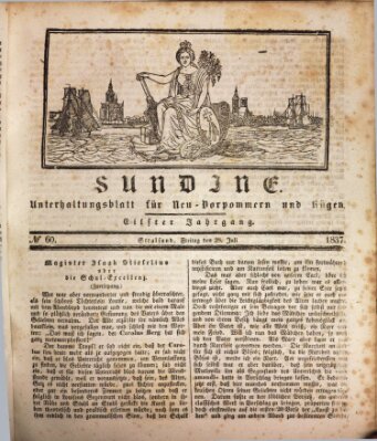 Sundine Freitag 28. Juli 1837