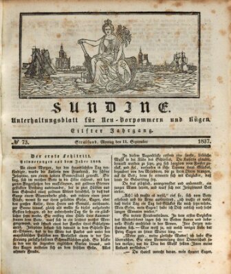 Sundine Montag 11. September 1837