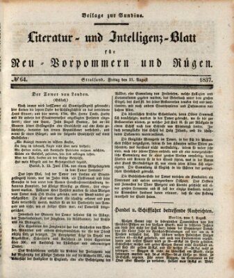 Sundine Freitag 11. August 1837