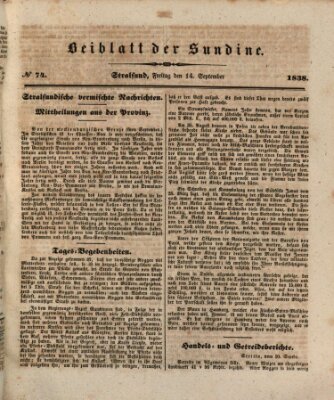 Sundine Freitag 14. September 1838