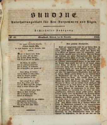 Sundine Mittwoch 30. November 1842