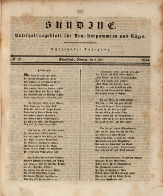 Sundine Mittwoch 3. Juli 1844