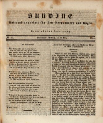 Sundine Mittwoch 12. März 1845