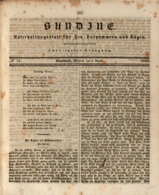 Sundine Mittwoch 5. August 1846