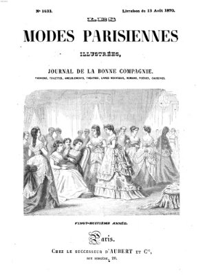 Les Modes parisiennes Samstag 13. August 1870