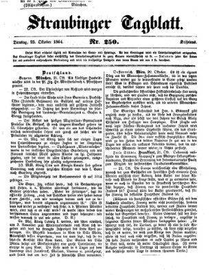 Straubinger Tagblatt Dienstag 25. Oktober 1864