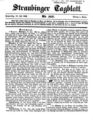 Straubinger Tagblatt Donnerstag 19. Juli 1866