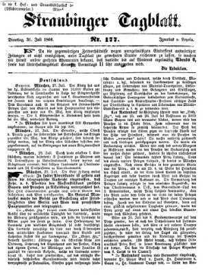 Straubinger Tagblatt Dienstag 31. Juli 1866