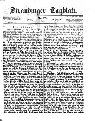 Straubinger Tagblatt Freitag 26. Juli 1867