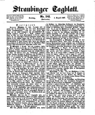 Straubinger Tagblatt Sonntag 4. August 1867