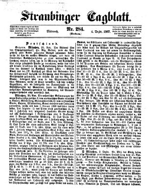 Straubinger Tagblatt Mittwoch 4. Dezember 1867