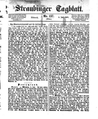 Straubinger Tagblatt Mittwoch 8. Juli 1868
