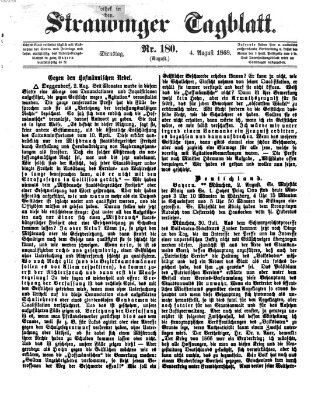 Straubinger Tagblatt Dienstag 4. August 1868