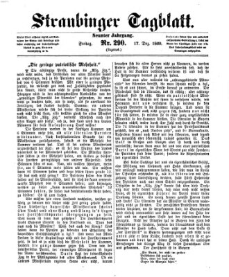 Straubinger Tagblatt Freitag 17. Dezember 1869