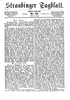 Straubinger Tagblatt Dienstag 19. Juli 1870