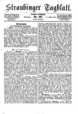 Straubinger Tagblatt Donnerstag 13. Oktober 1870