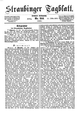 Straubinger Tagblatt Freitag 21. Oktober 1870