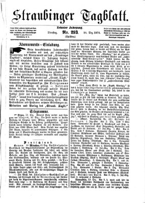 Straubinger Tagblatt Dienstag 20. Dezember 1870