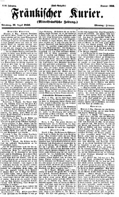 Fränkischer Kurier Montag 11. August 1856