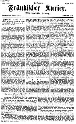 Fränkischer Kurier Samstag 16. August 1856
