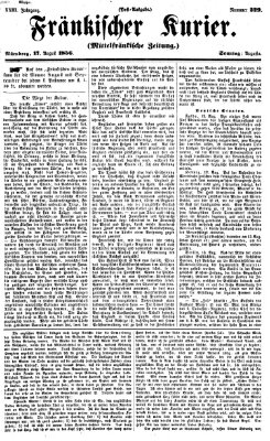Fränkischer Kurier Sonntag 17. August 1856