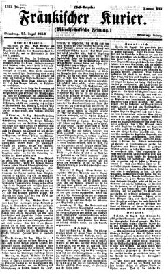 Fränkischer Kurier Montag 25. August 1856