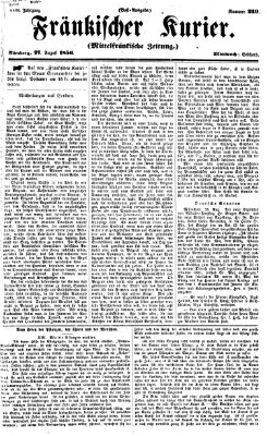 Fränkischer Kurier Mittwoch 27. August 1856
