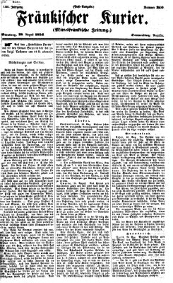 Fränkischer Kurier Donnerstag 28. August 1856