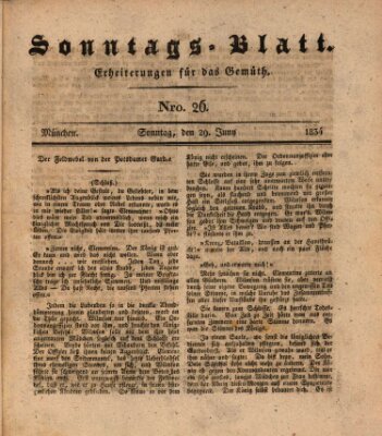 Sonntags-Blatt (Der bayerische Volksfreund) Sonntag 29. Juni 1834