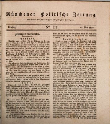 Münchener politische Zeitung (Süddeutsche Presse) Dienstag 19. Mai 1829