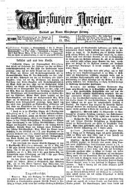 Würzburger Anzeiger (Neue Würzburger Zeitung) Dienstag 13. Mai 1862