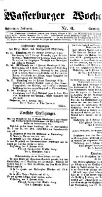 Wasserburger Wochenblatt Sonntag 8. Februar 1857