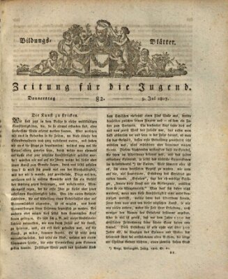 Bildungsblätter oder Zeitung für die Jugend Donnerstag 9. Juli 1807
