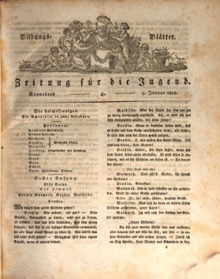 Bildungsblätter oder Zeitung für die Jugend Samstag 9. Januar 1808