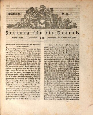Bildungsblätter oder Zeitung für die Jugend Samstag 10. Dezember 1808
