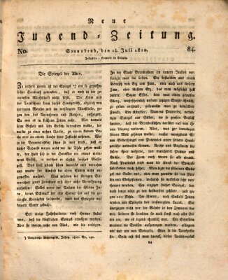 Neue Jugendzeitung (Bildungsblätter oder Zeitung für die Jugend) Samstag 14. Juli 1810