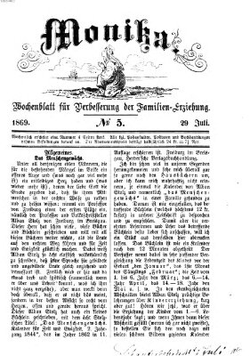 Katholische Schulzeitung (Bayerische Schulzeitung) Donnerstag 29. Juli 1869