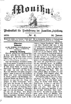 Katholische Schulzeitung (Bayerische Schulzeitung) Mittwoch 26. Januar 1870