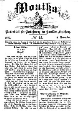 Katholische Schulzeitung (Bayerische Schulzeitung) Mittwoch 9. November 1870
