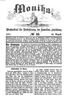 Katholische Schulzeitung (Bayerische Schulzeitung) Mittwoch 16. August 1871