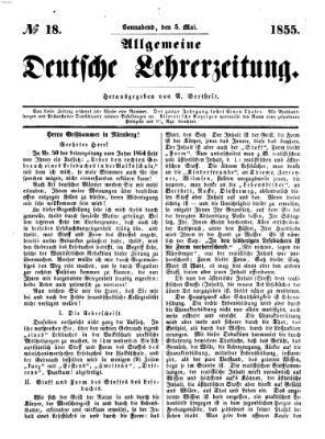 Allgemeine deutsche Lehrerzeitung Samstag 5. Mai 1855